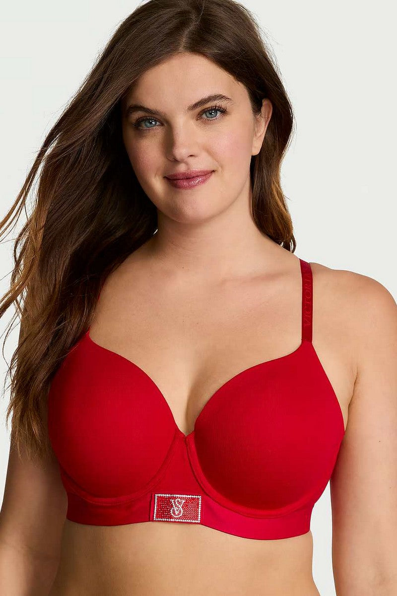 Комплект белья со стразами 869614223 red