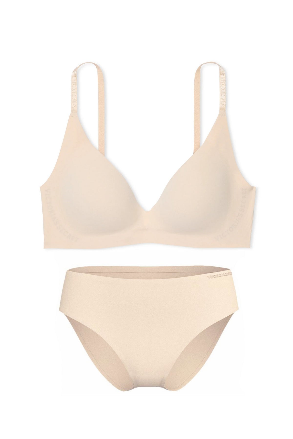 Бюстгальтер безшовний пуш-ап 874474730 beige Victoria`s Secret