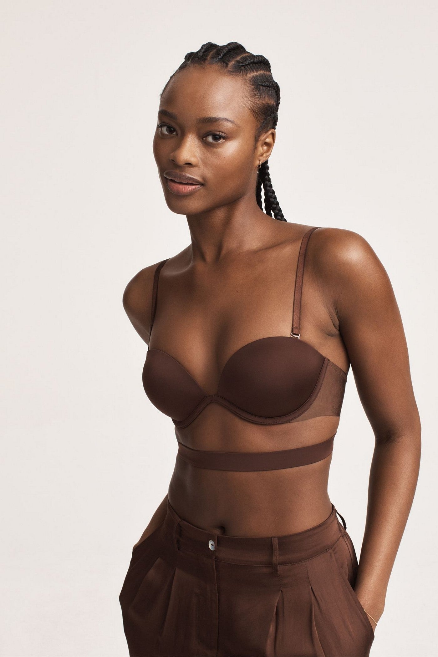 Комплект белья пуш-ап 90599109 brown