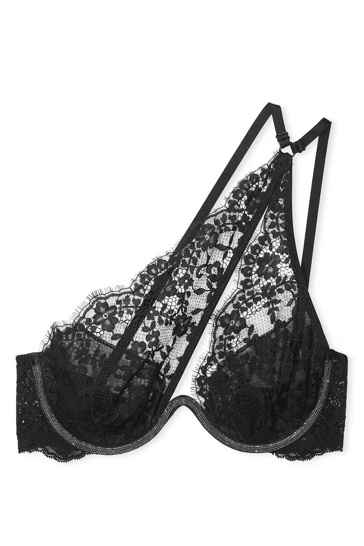 Кружевной комплект со стразами 948432030 black