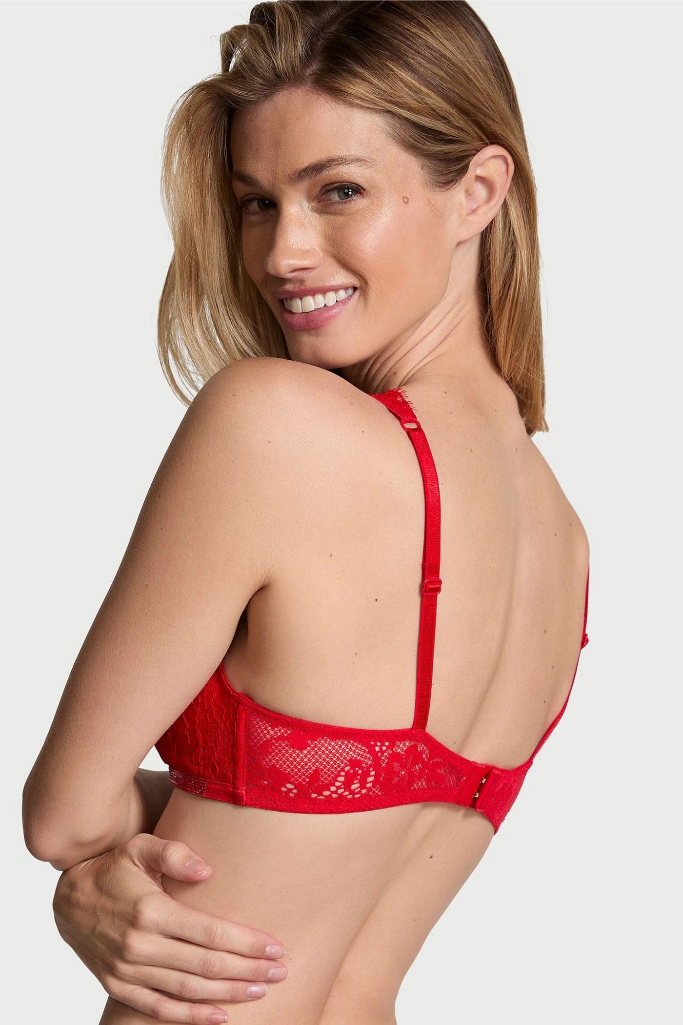 Кружевной комплект со стразами 958943595 red