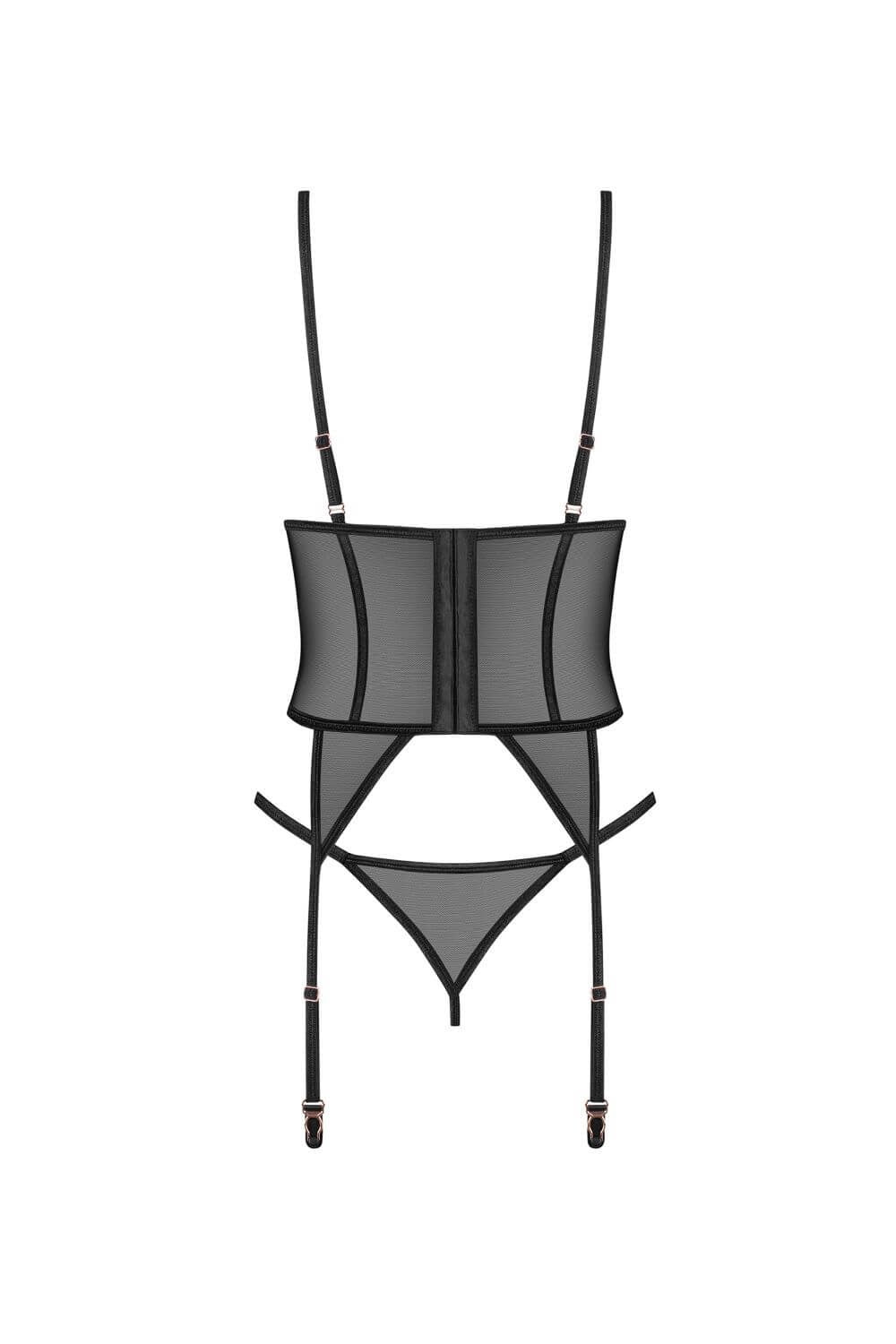 Корсет з відкритими грудьми Euridia black