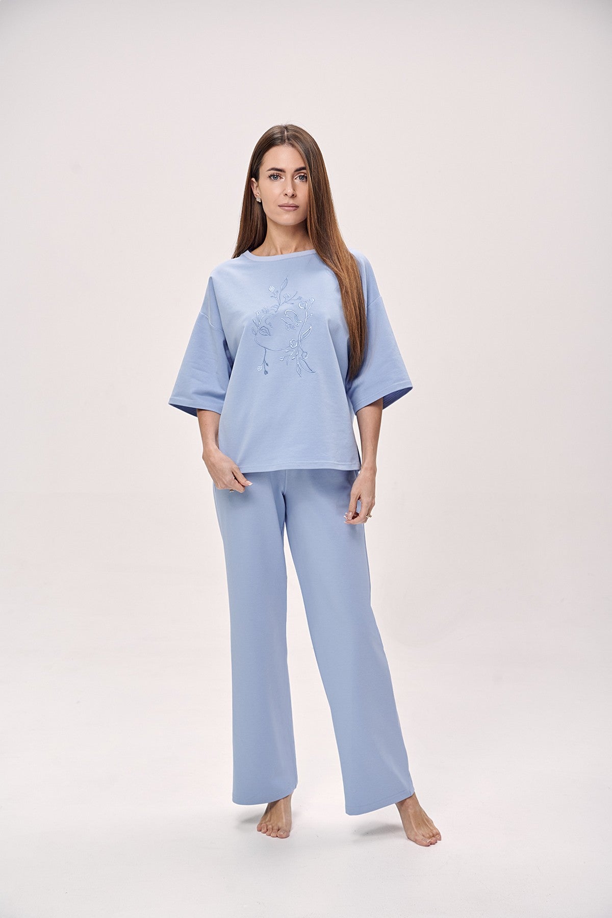 Трикотажный костюм 1614 blue