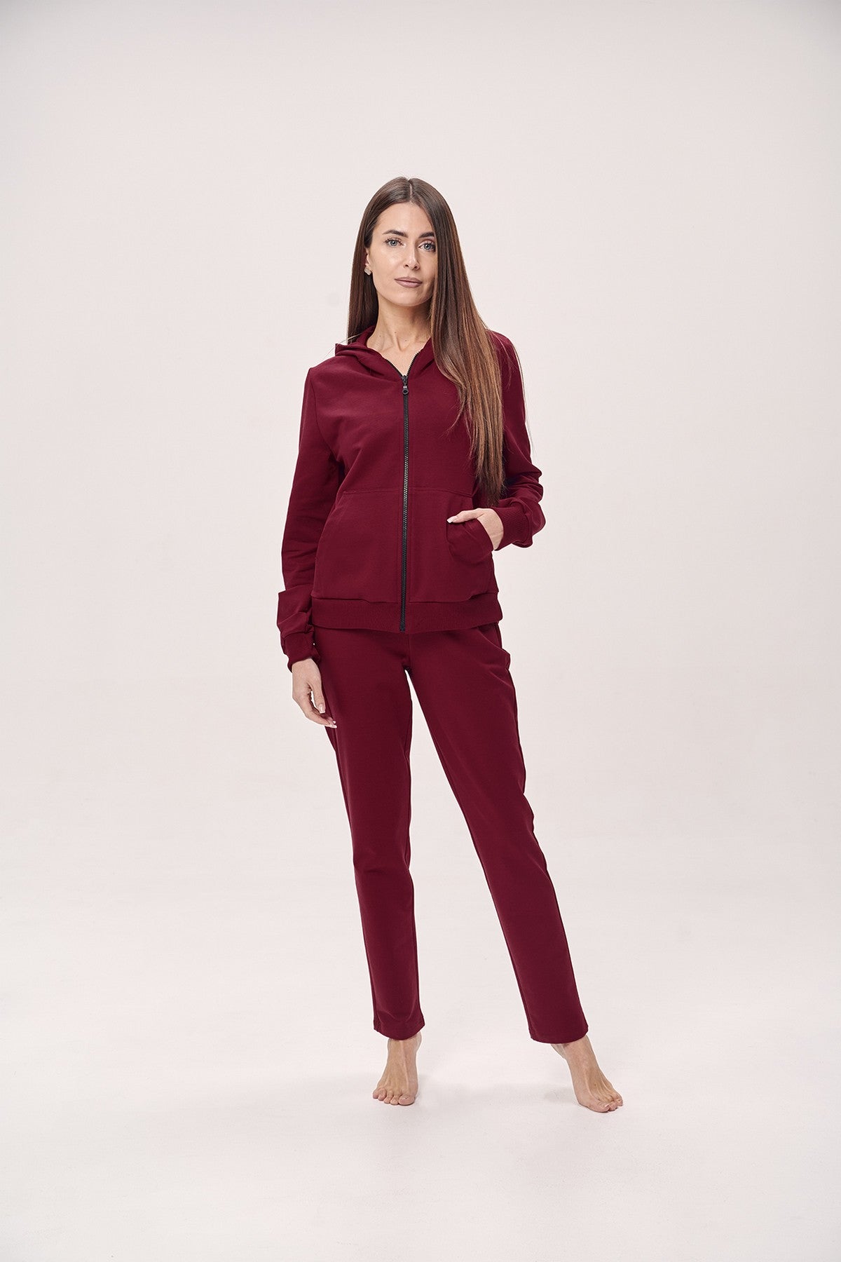 Трикотажный костюм 1616 bordo