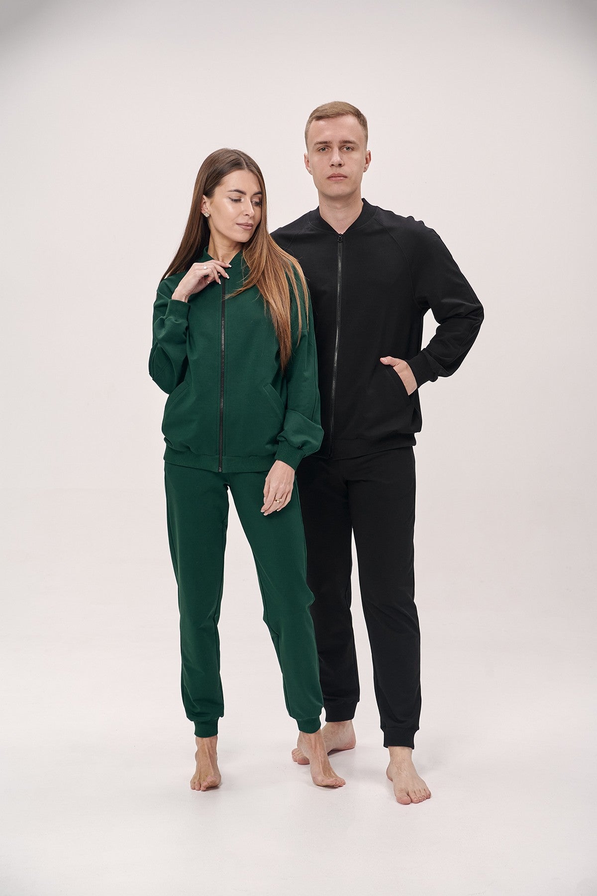 Трикотажный костюм 1617 emerald