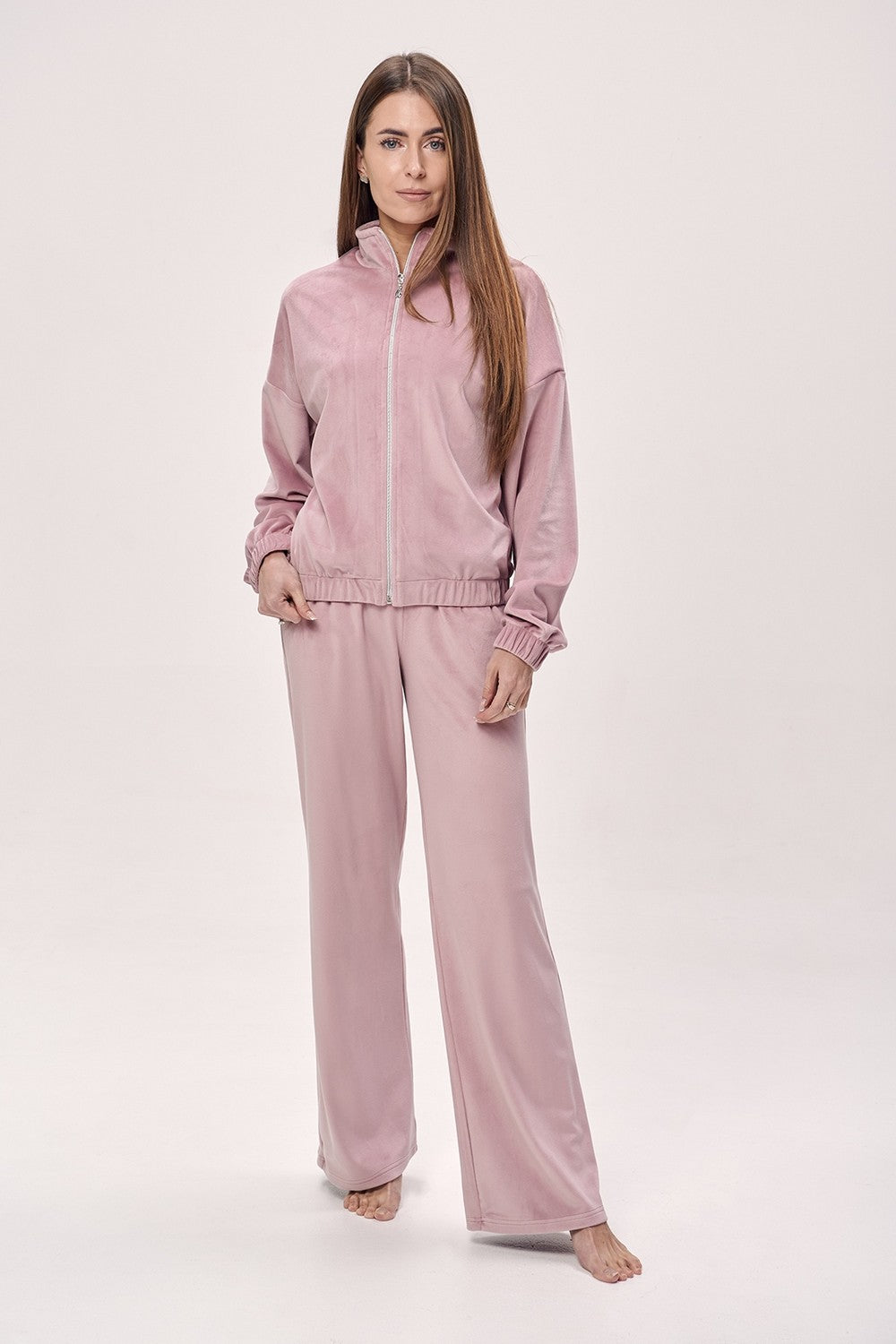 Велюровый костюм 1622 powder