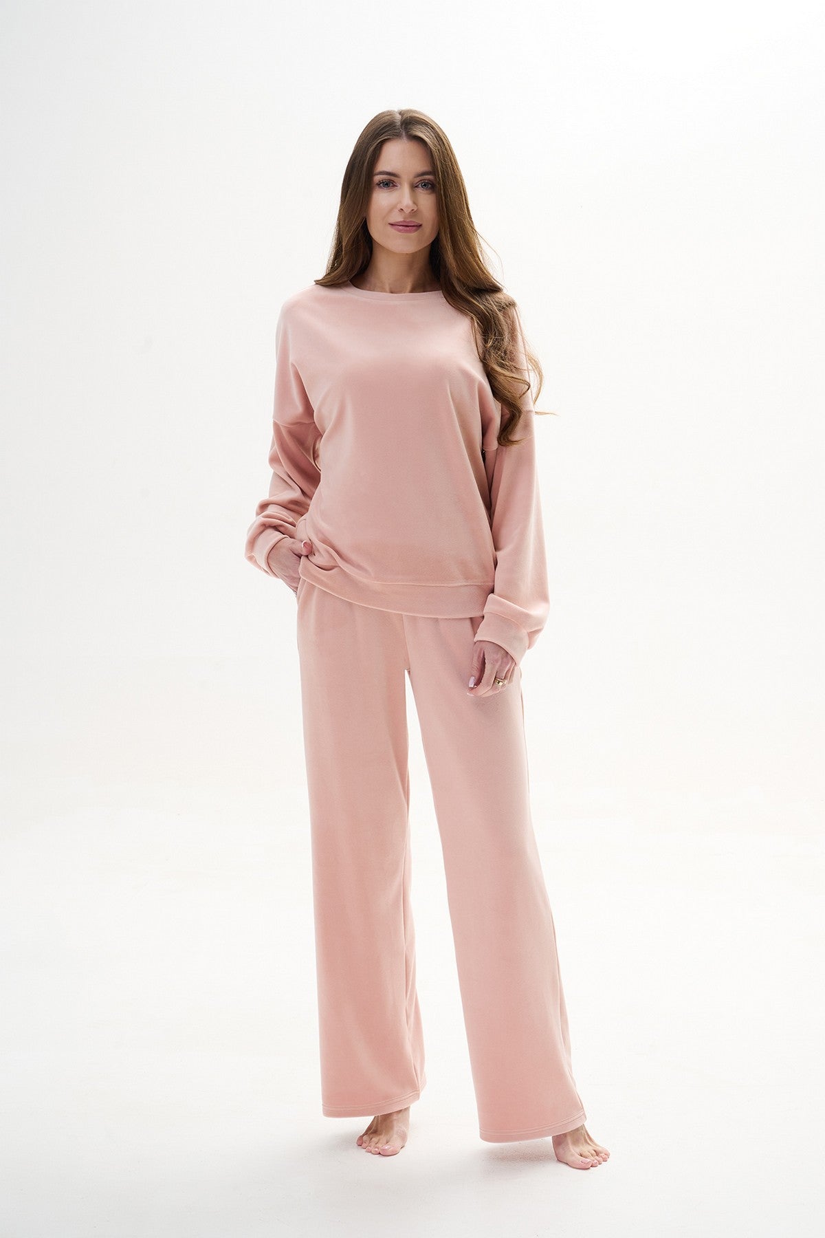 Велюровий костюм 1811 powder Wiktoria