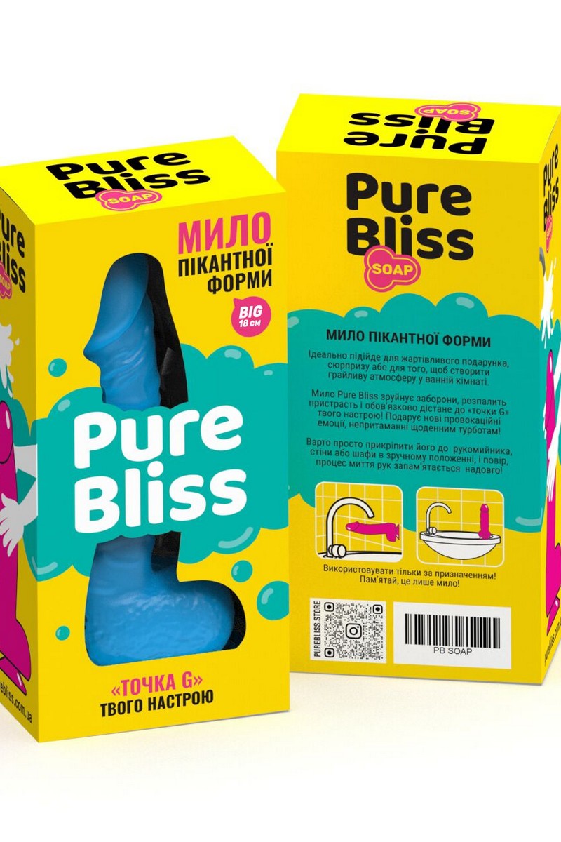 Крафтове мило-член Big Blue SO6370 Pure Bliss коробка