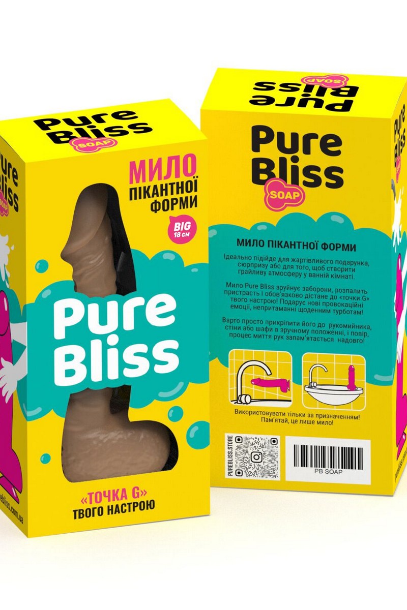 Крафтове мило-член Big Brown SO6363 Pure Bliss коробка