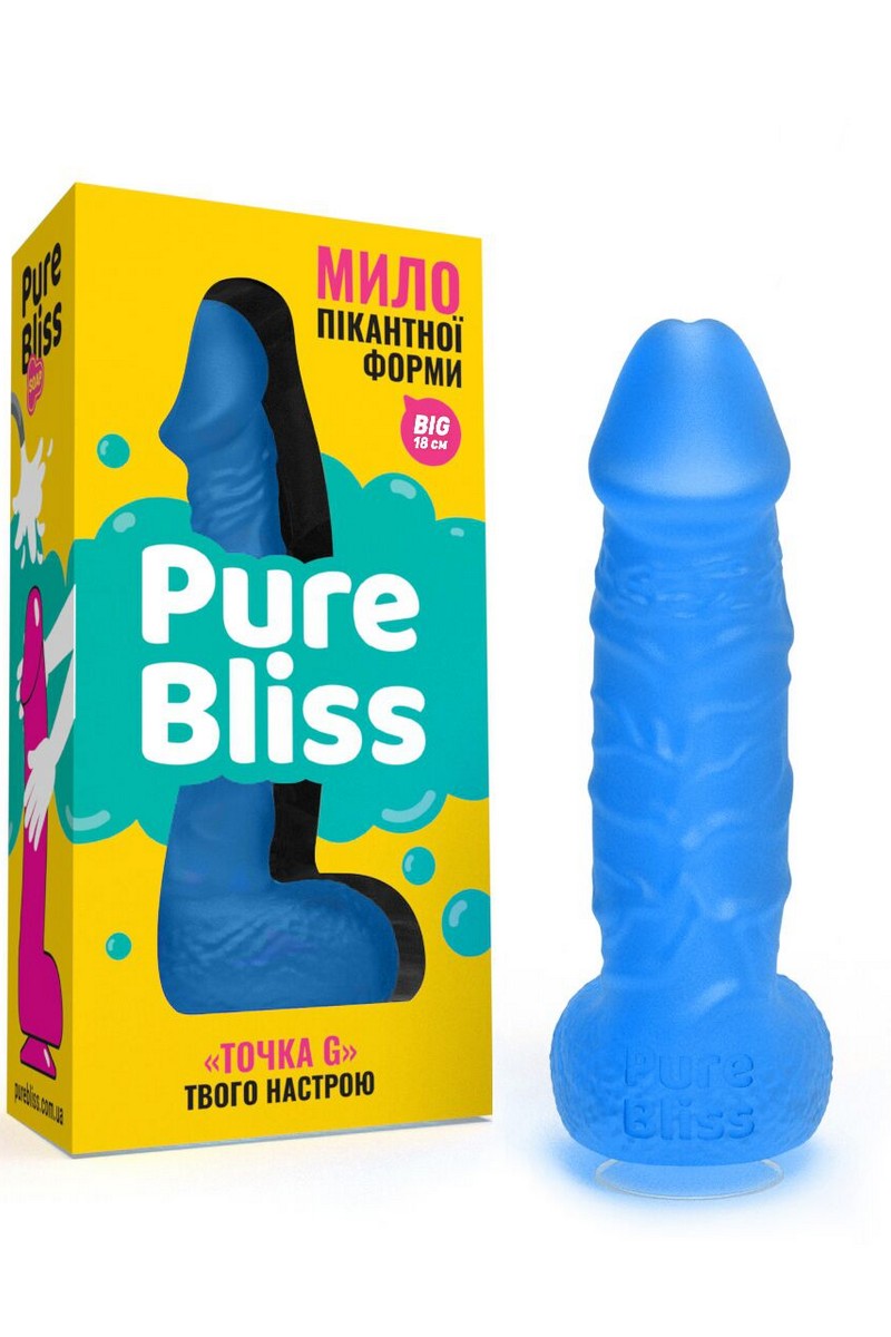 Крафтове мило-член Big Dark blue SO6371 Pure Bliss