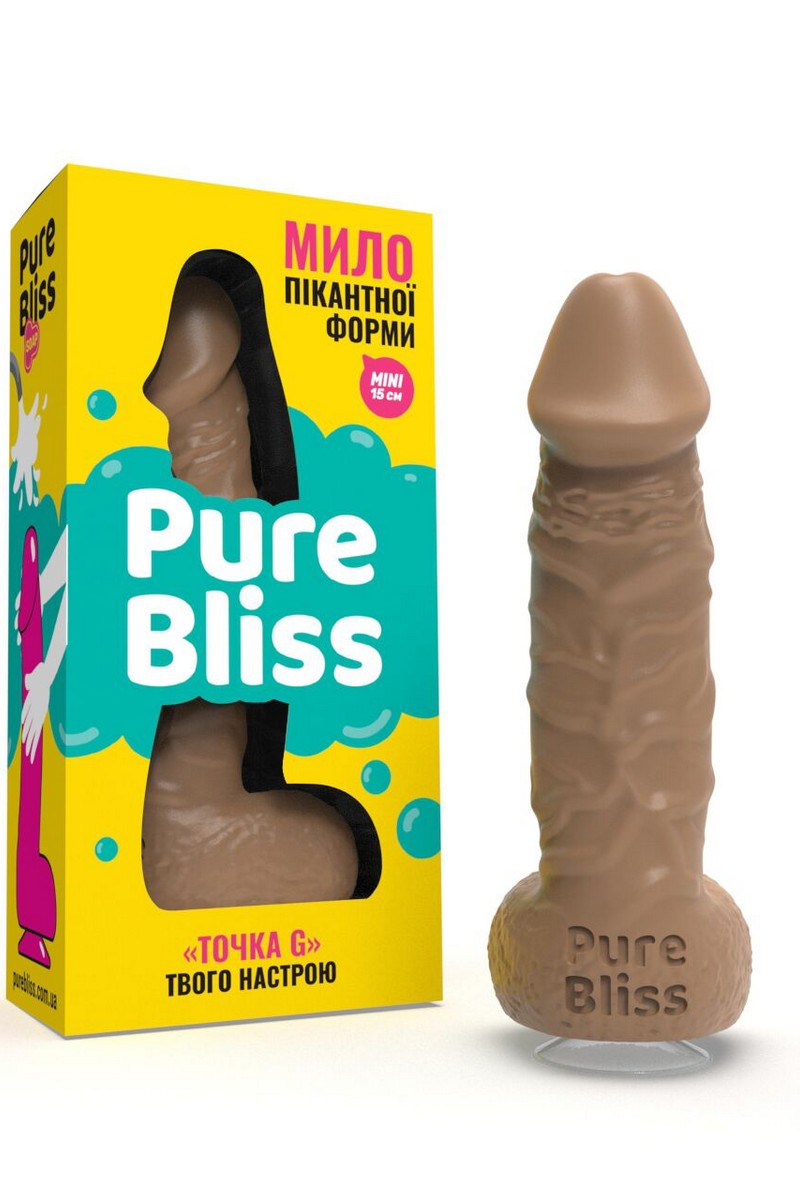 Крафтове мило-член Mini Brown SO6353 Pure Bliss коробка