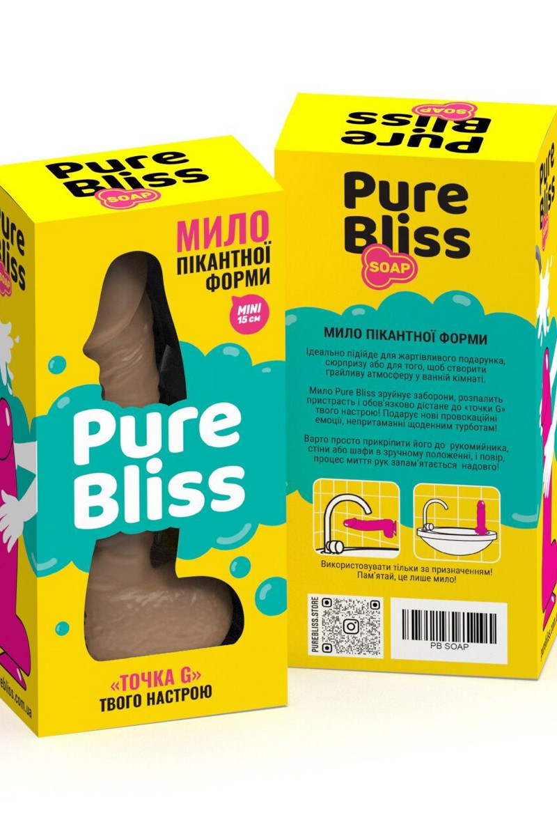 Крафтове мило-член Mini Brown SO6353 Pure Bliss коробка