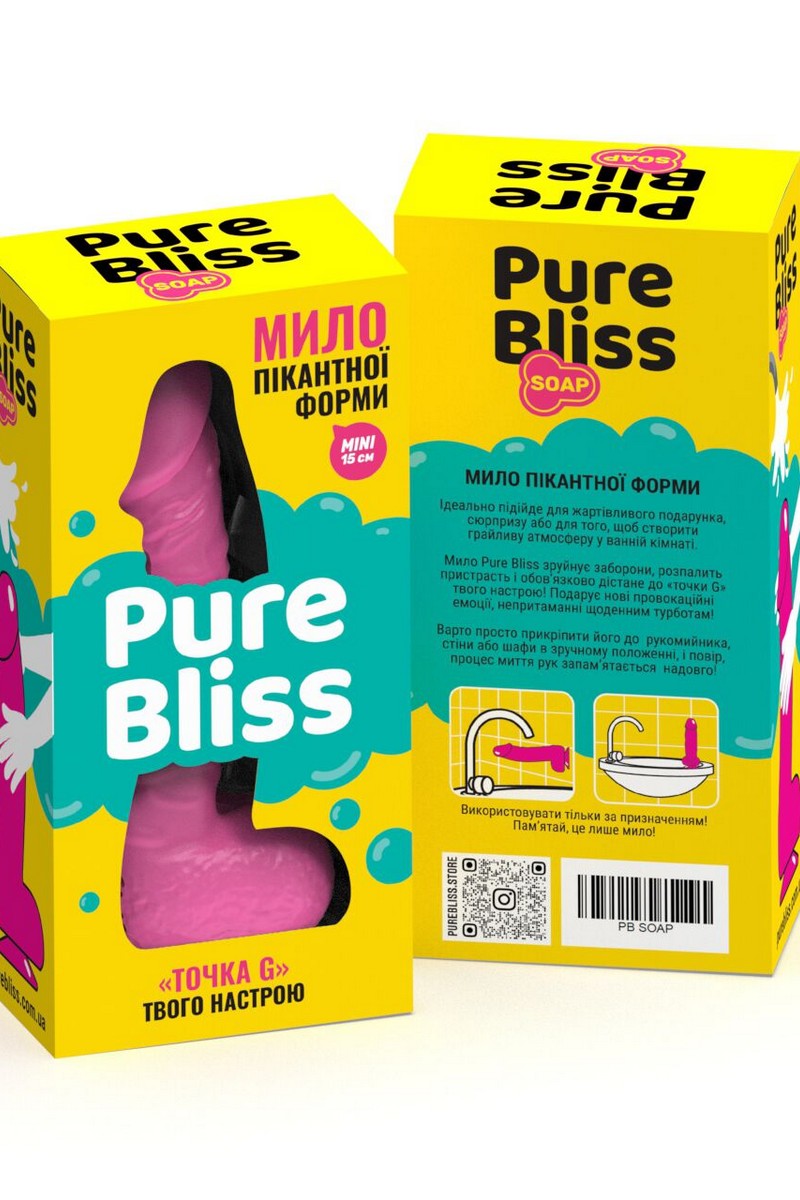 Крафтове мило-член Mini Pink SO6354 Pure Bliss коробка