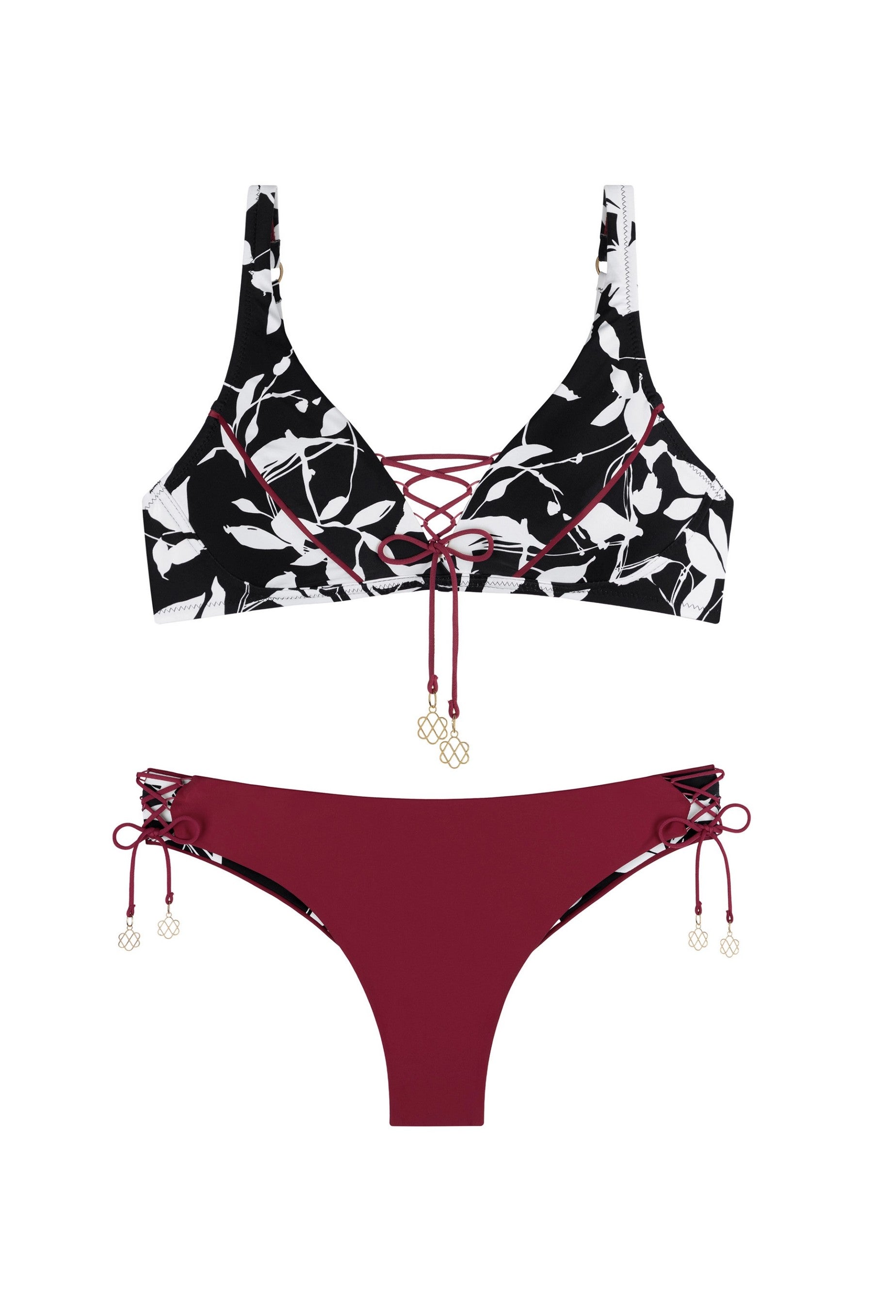 Раздельный купальник 952-044/952-222 996/18 black