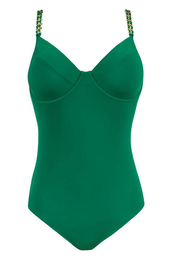 Суцільний купальник 4P55 Sparkling Treasure palm green Aubade