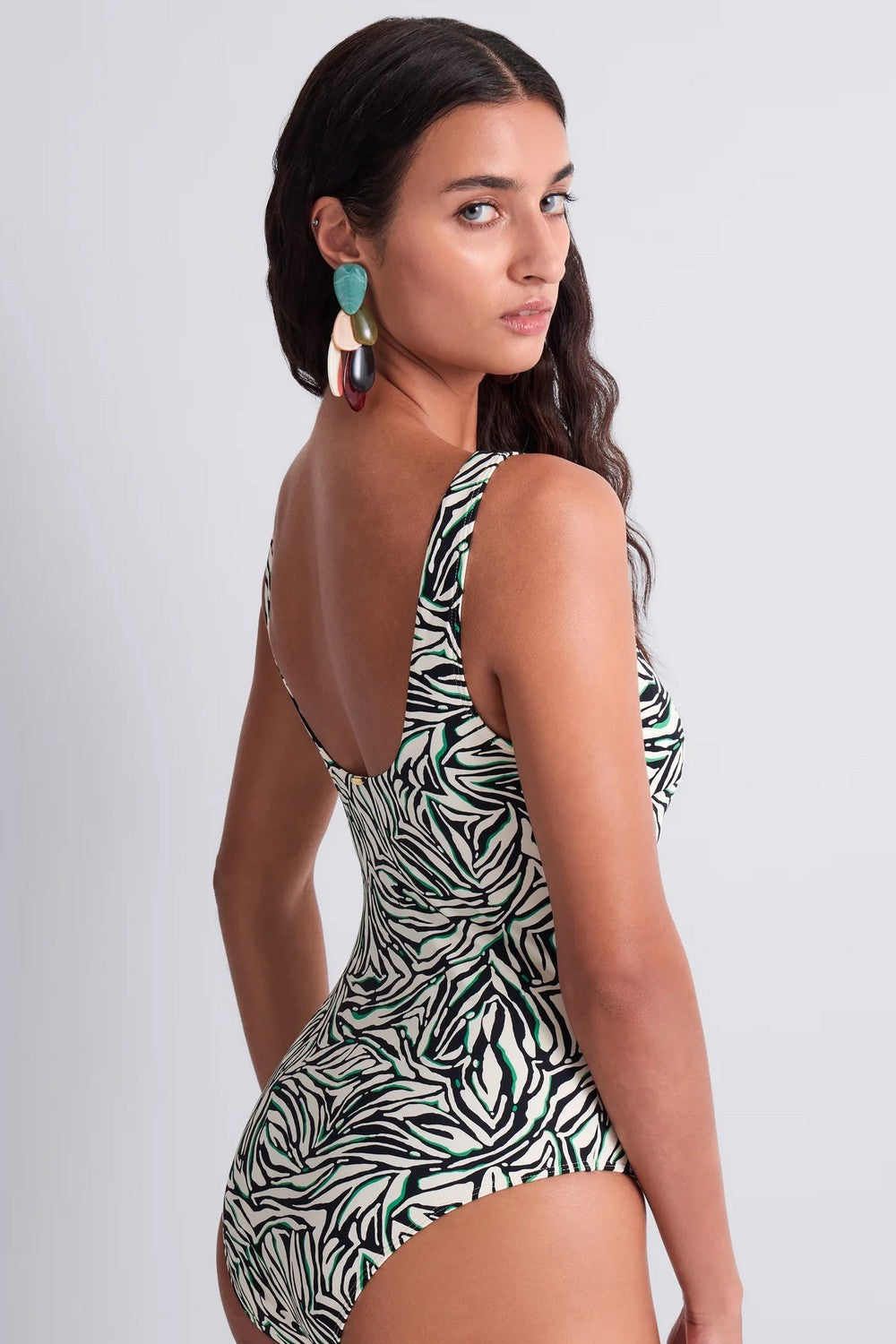 Сдельный купальник 6V55 Tropical Splash wild stripes