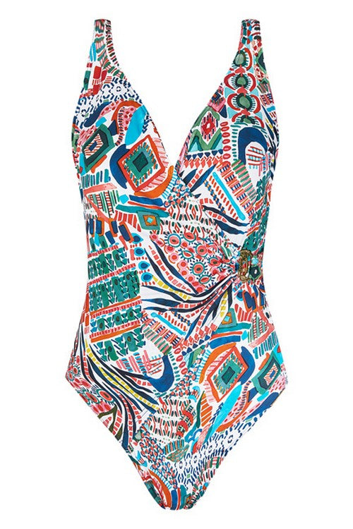 Сдельный купальник с коррекцией 1807C multi