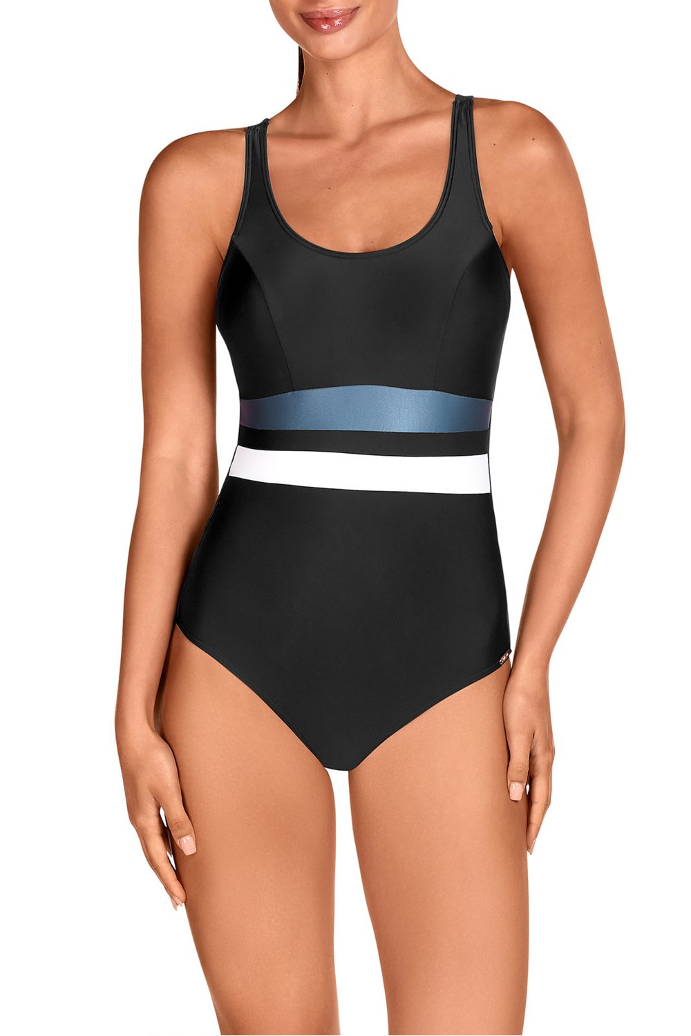 Суцільний купальник танк 1828 black