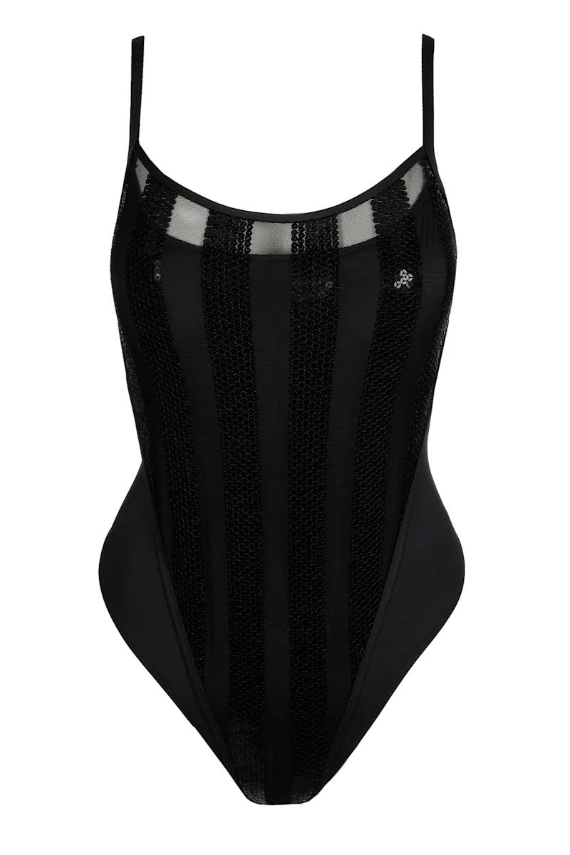 Купальник з паєтками 3601130 SHA black Sarda