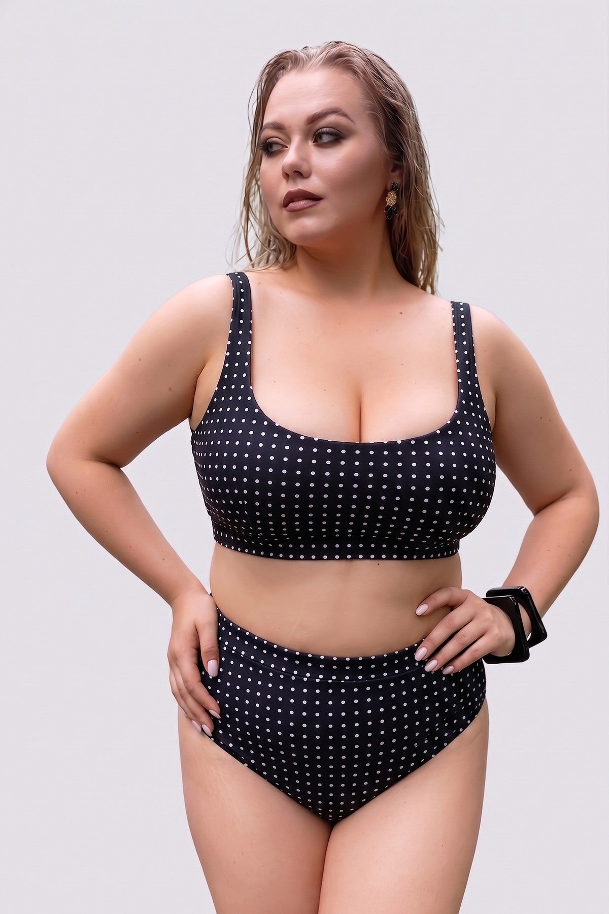 Суцільний купальник Plus Size KR30-E29 Totalfit