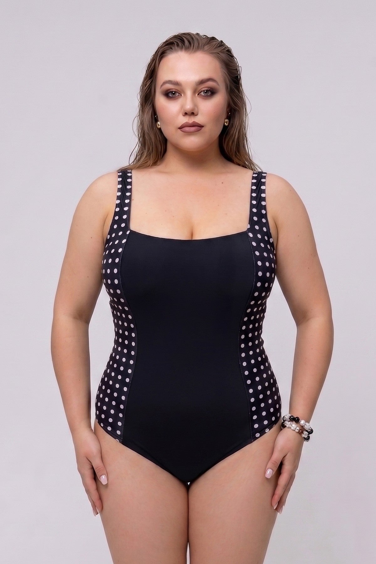 Суцільний купальник Plus Size KS17-E28 Totalfit
