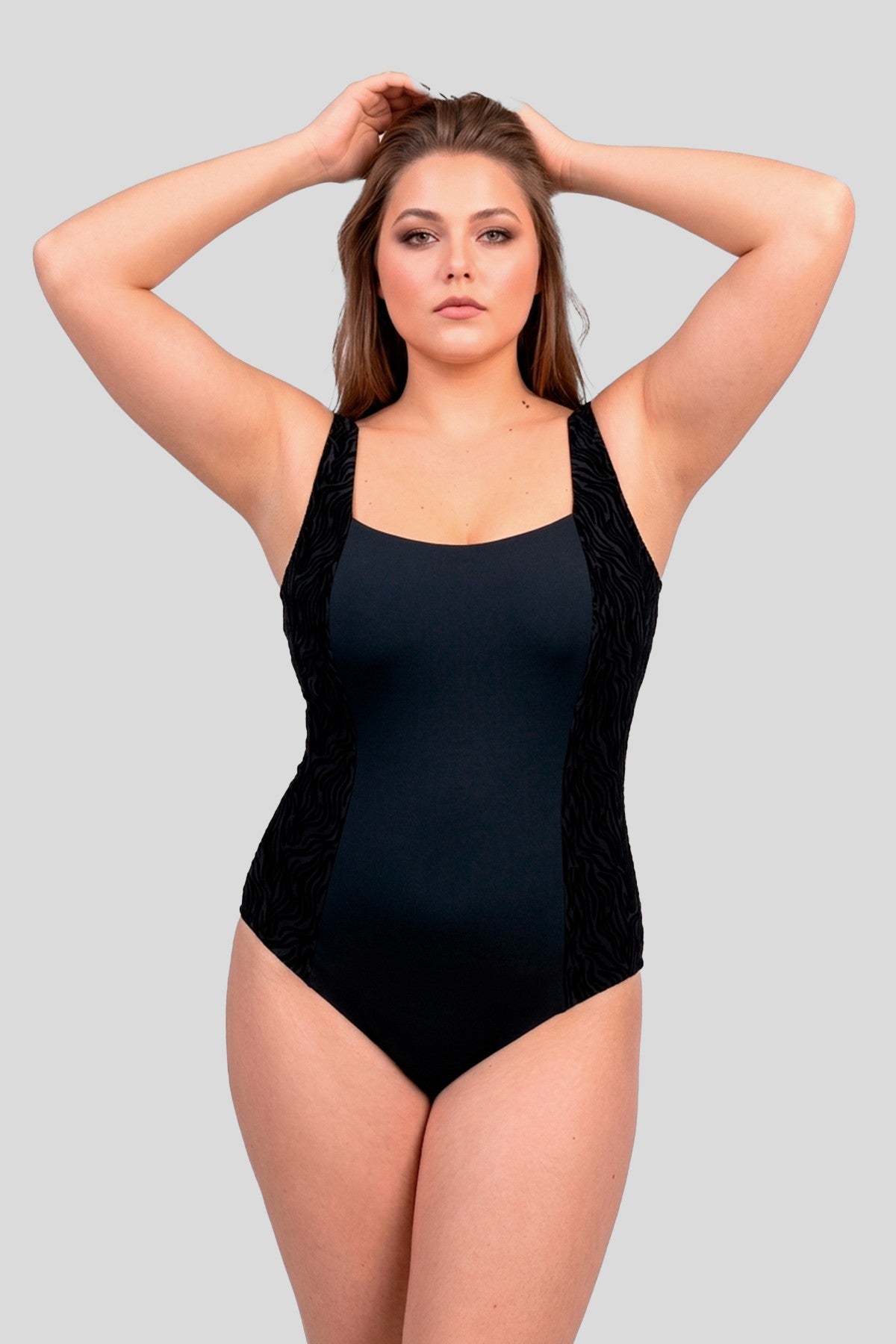 Суцільний купальник Plus Size KS17-TZ10 Totalfit