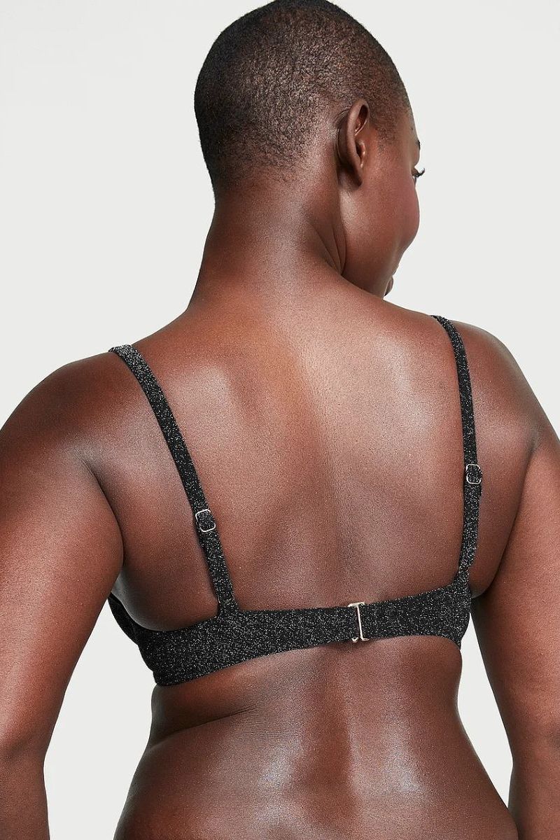 Купальник бикини с люрексом 184485905 black
