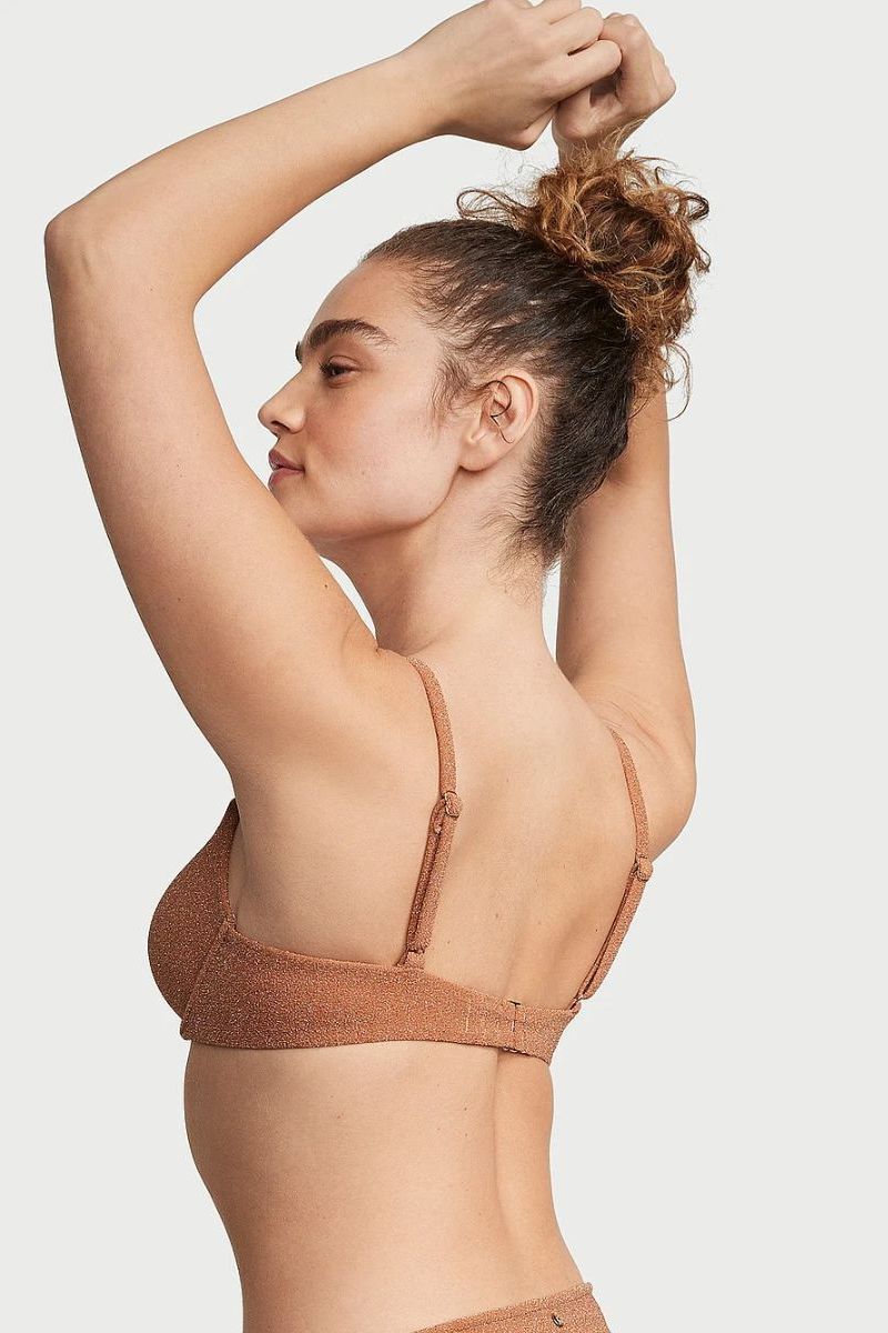 Купальник бікіні з люрексом 218505797 brown