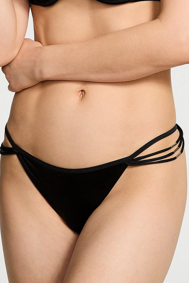 Роздільний купальник бандо 366533257 black Victoria`s Secret плавки