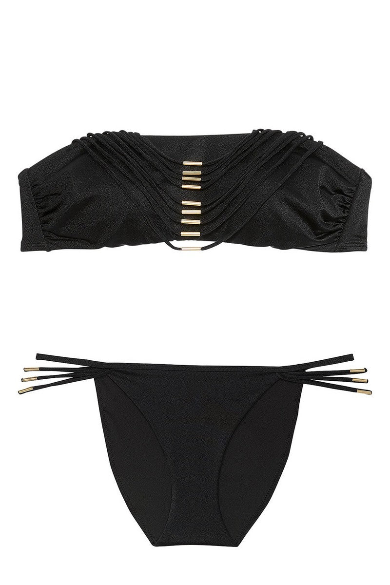 Роздільний купальник бандо 366533257 black Victoria`s Secret
