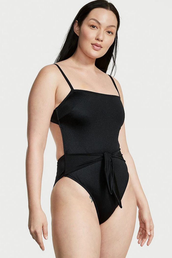 Сдельный купальник с поясом 397215099