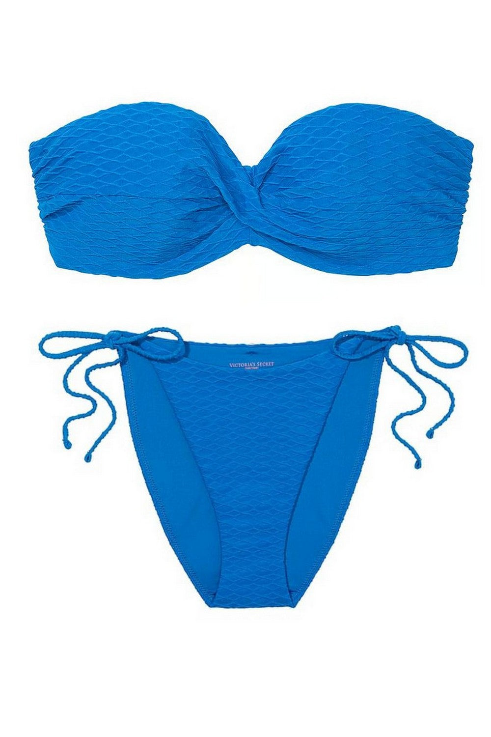 Раздельный купальник бандо 428229482 blue