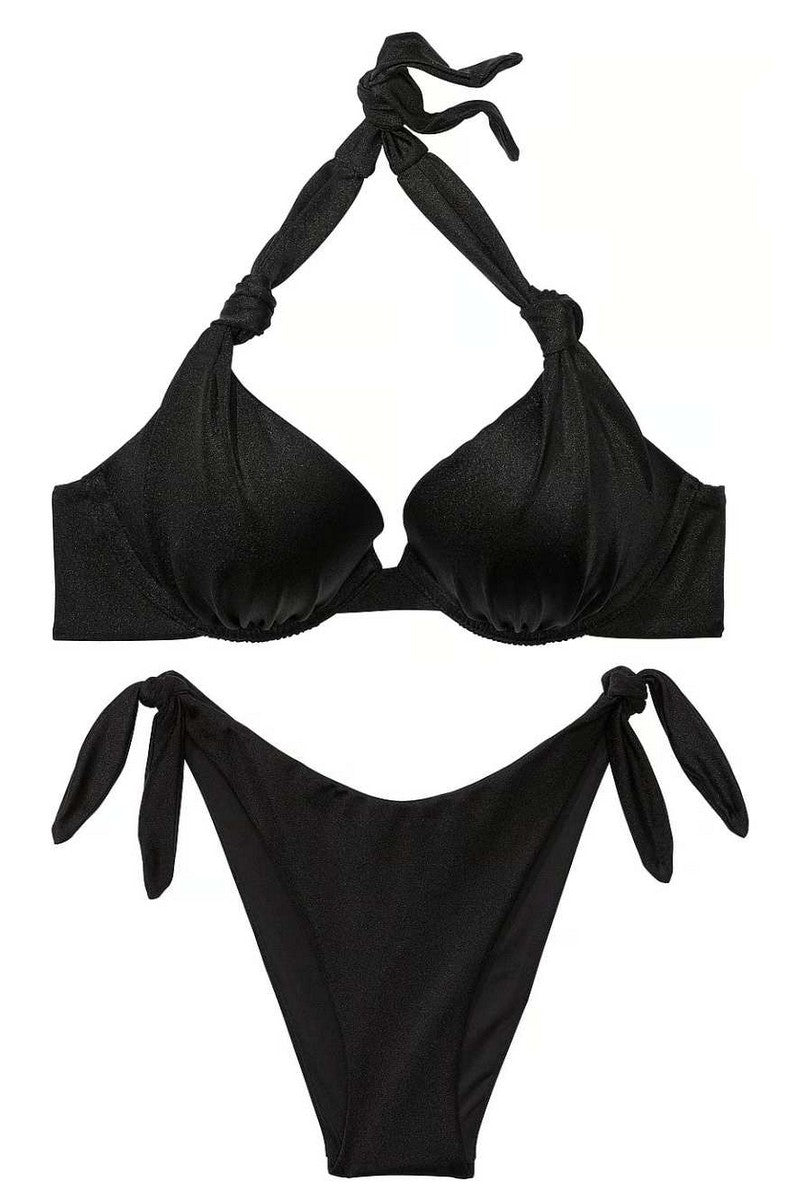 Раздельный купальник хальтер 487854011 black