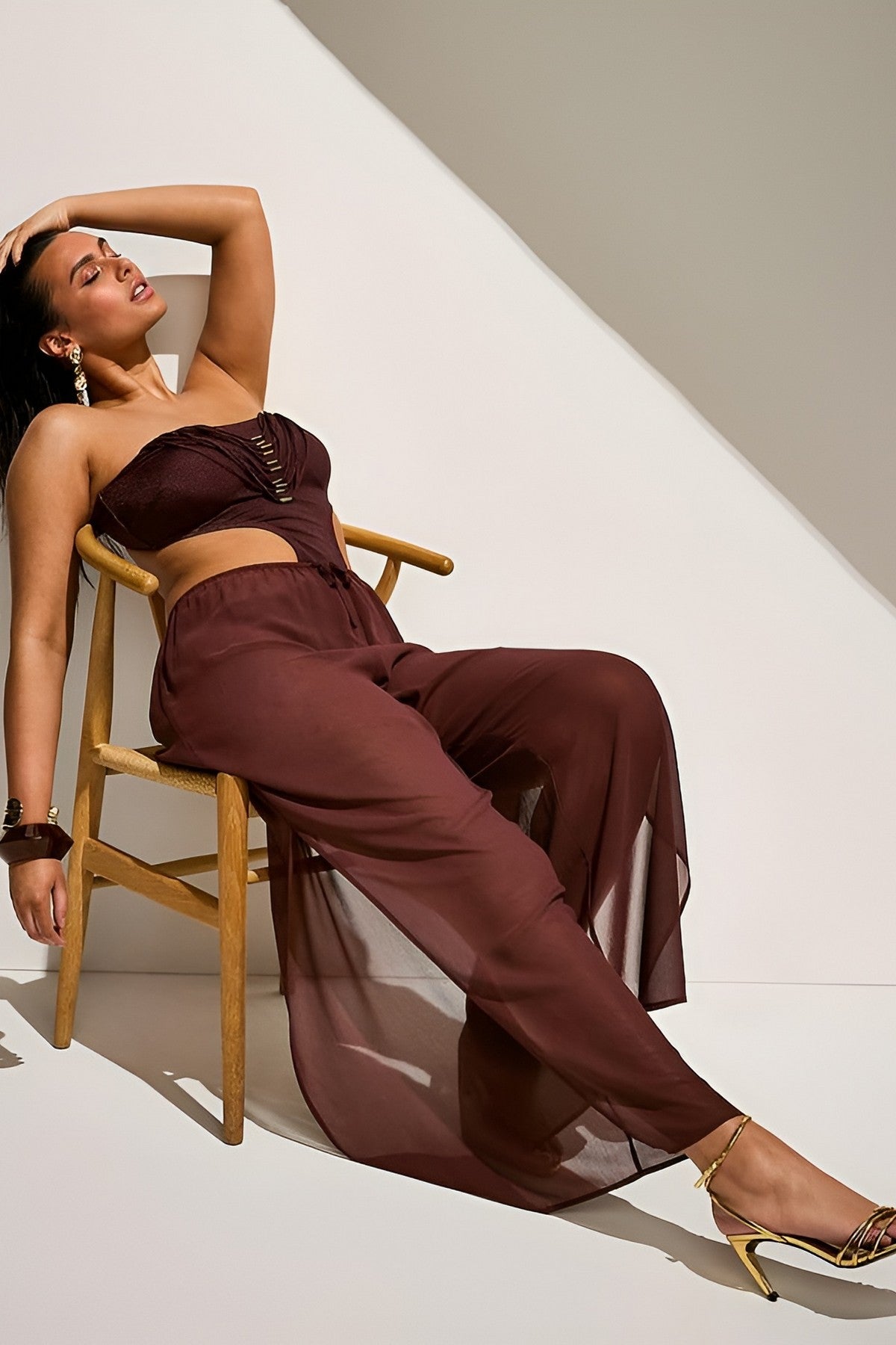 Купальник монокини 632097720 brown