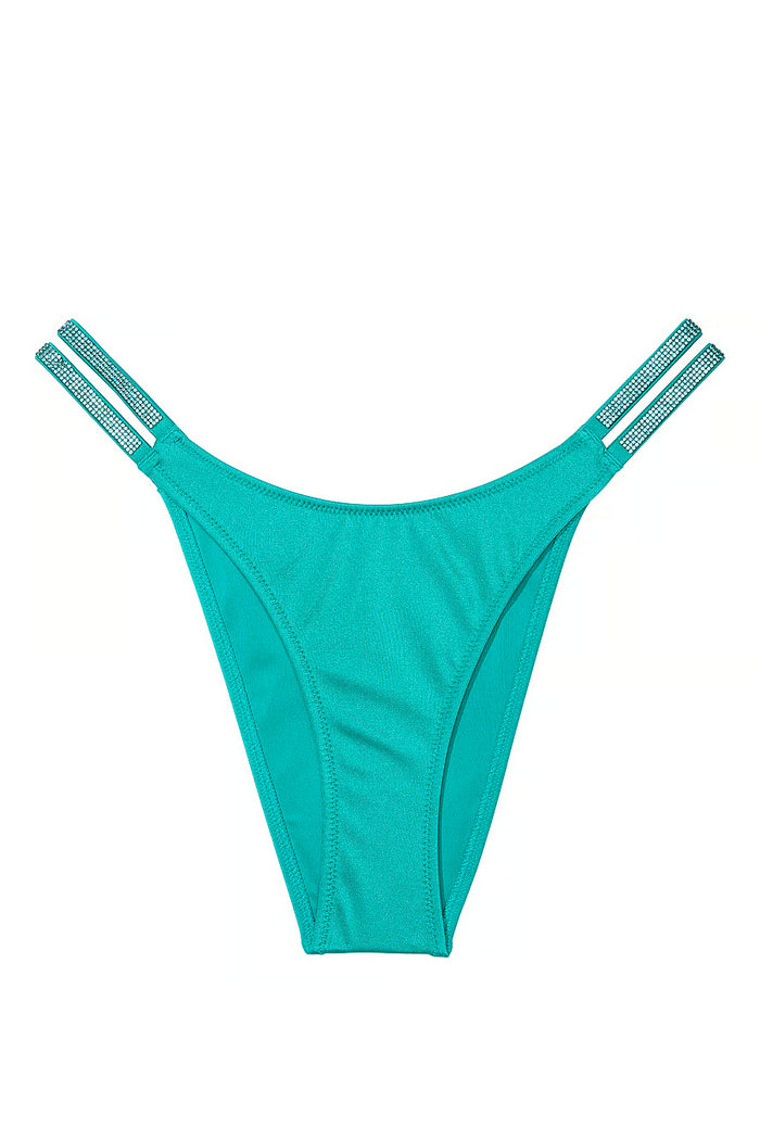 Раздельный купальник со стразами 634891769 green