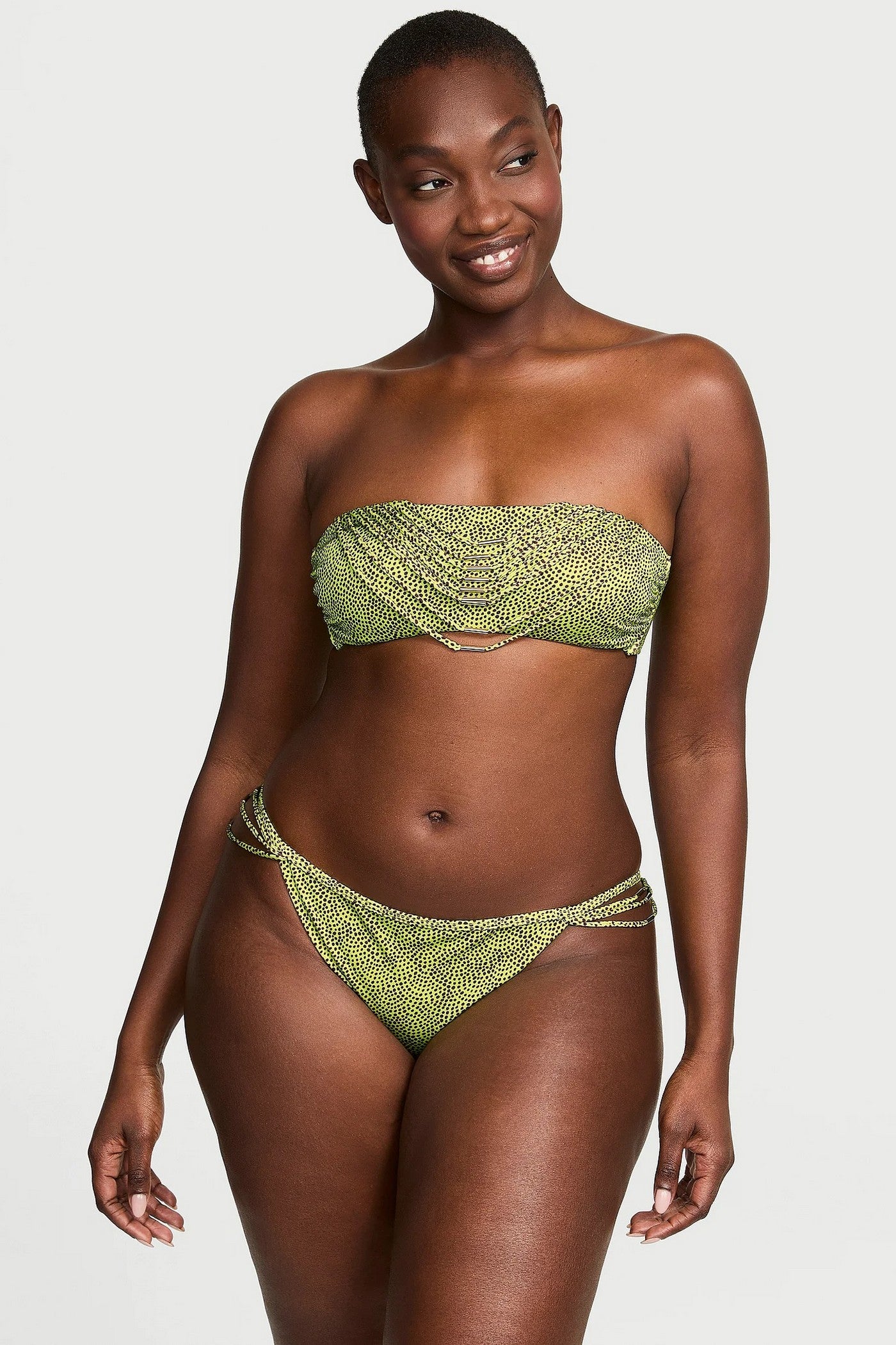 Раздельный купальник бандо 814000494 green