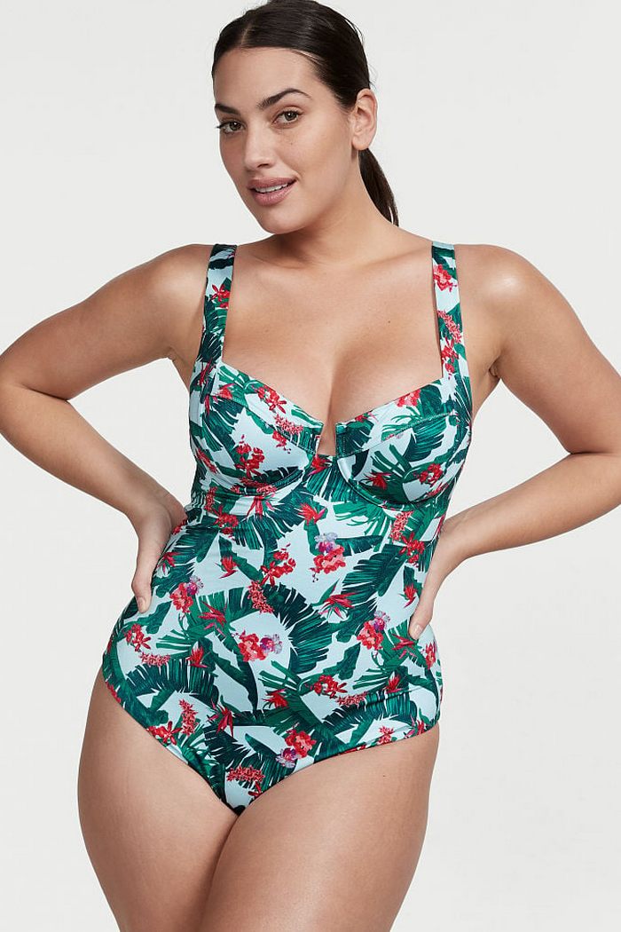 Сдельный купальник с принтом 815374222