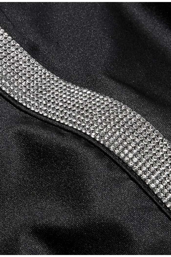 Купальник пландж со стразами 82868588 black