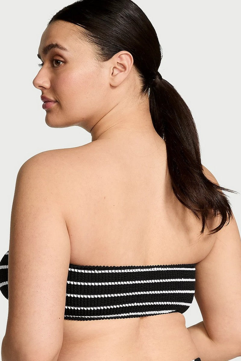 Роздільний купальник зі спідницею 917068842 black/white Victoria`s Secret спина
