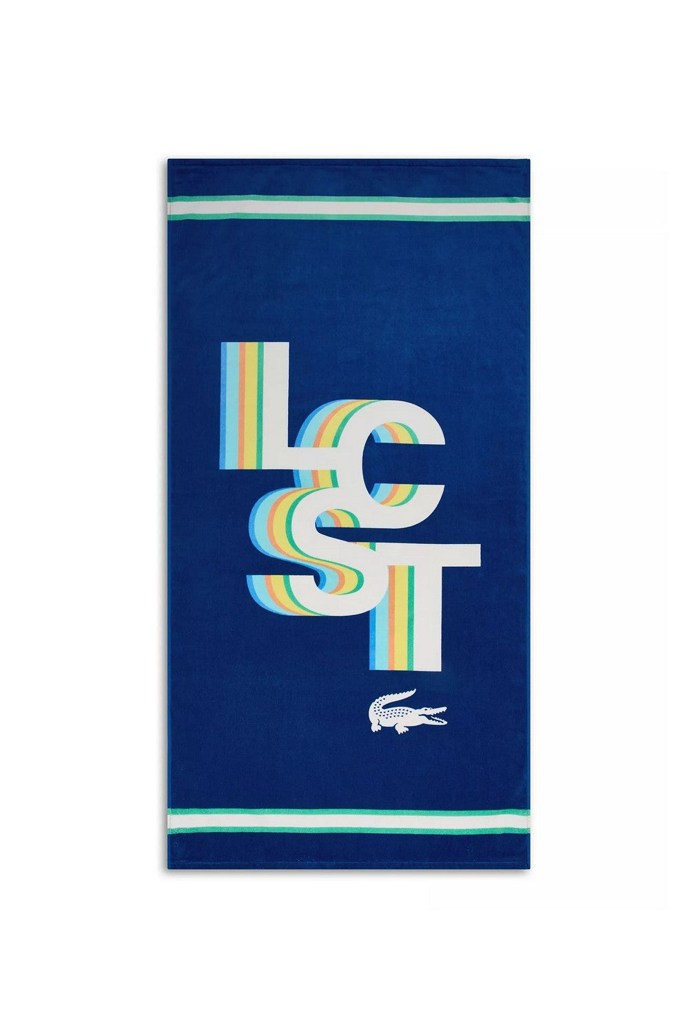 Пляжний рушник 243197574 blue Lacoste