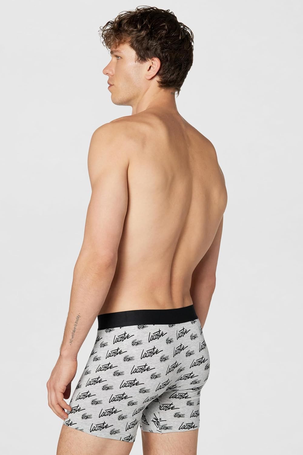 Чоловічі труси шорти з логотипом 845802281 Lacoste спина