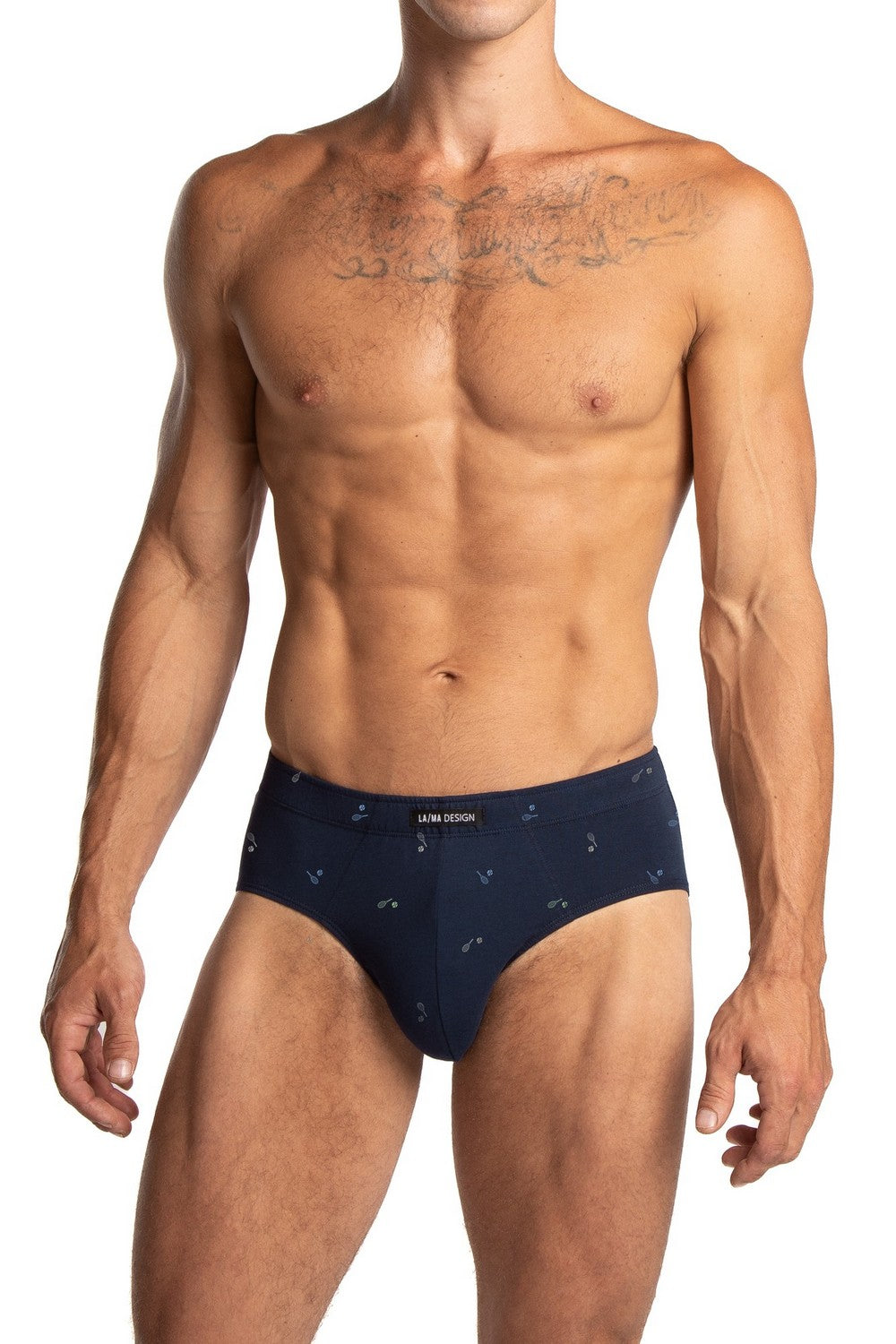 Мужские трусы слип 1073CL black/blue (2 шт.)