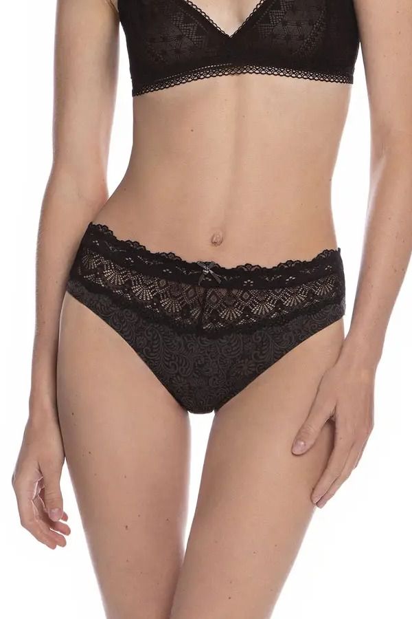 Хлопковые трусики слип 1526BIEX (2 шт.) black