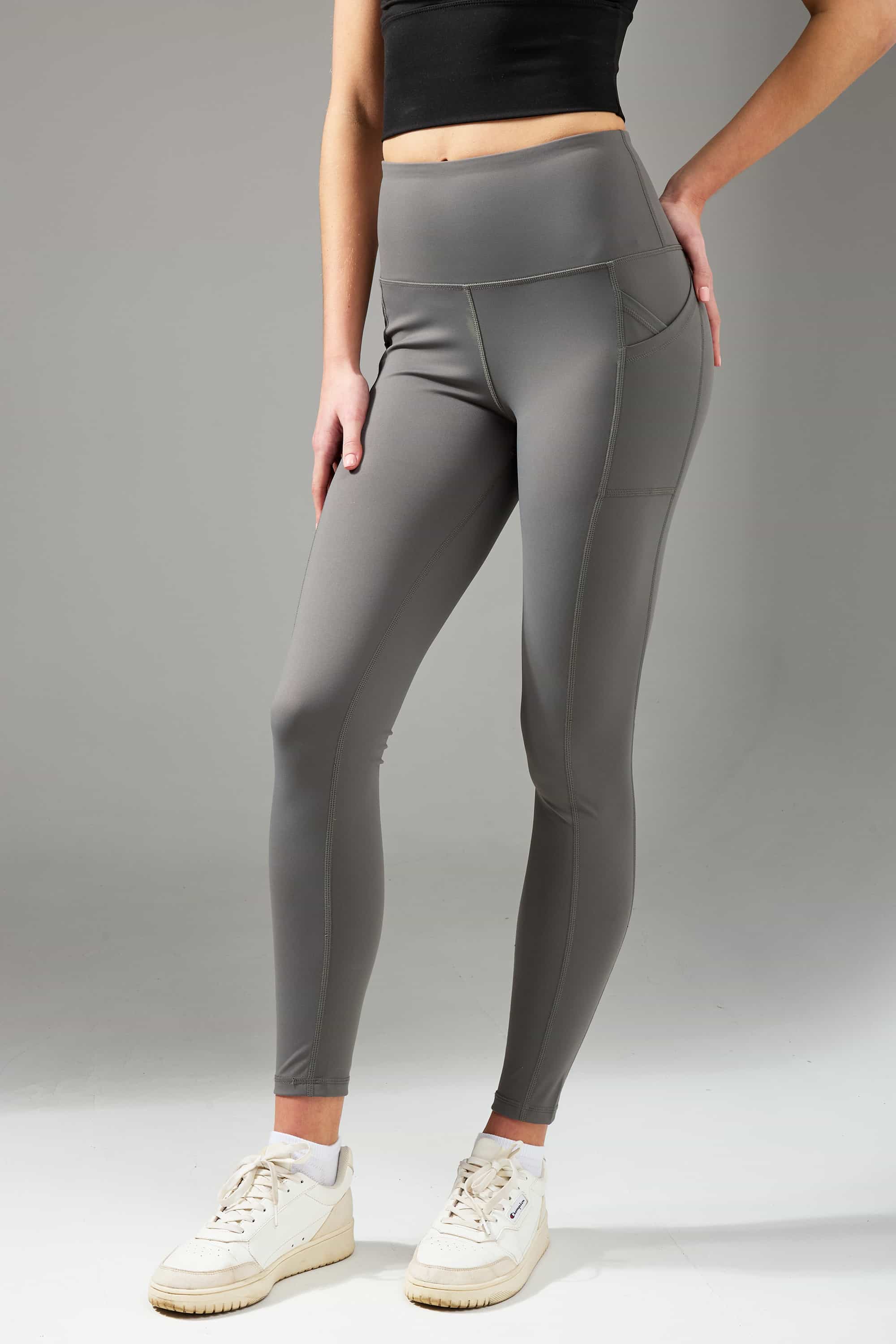 Спортивные леггинсы L2004 Active Pockets grey