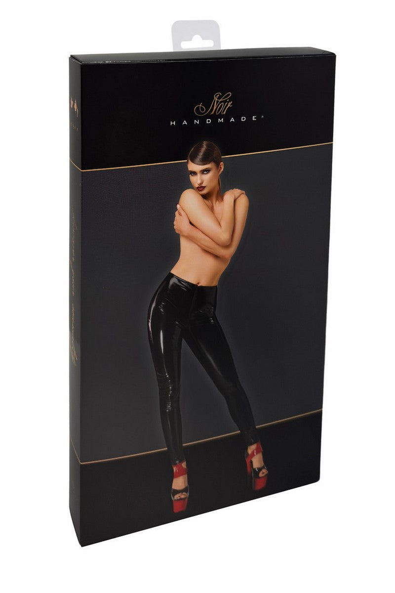 Лакові легінси F380 Dominae Skinslave Noir Handmade