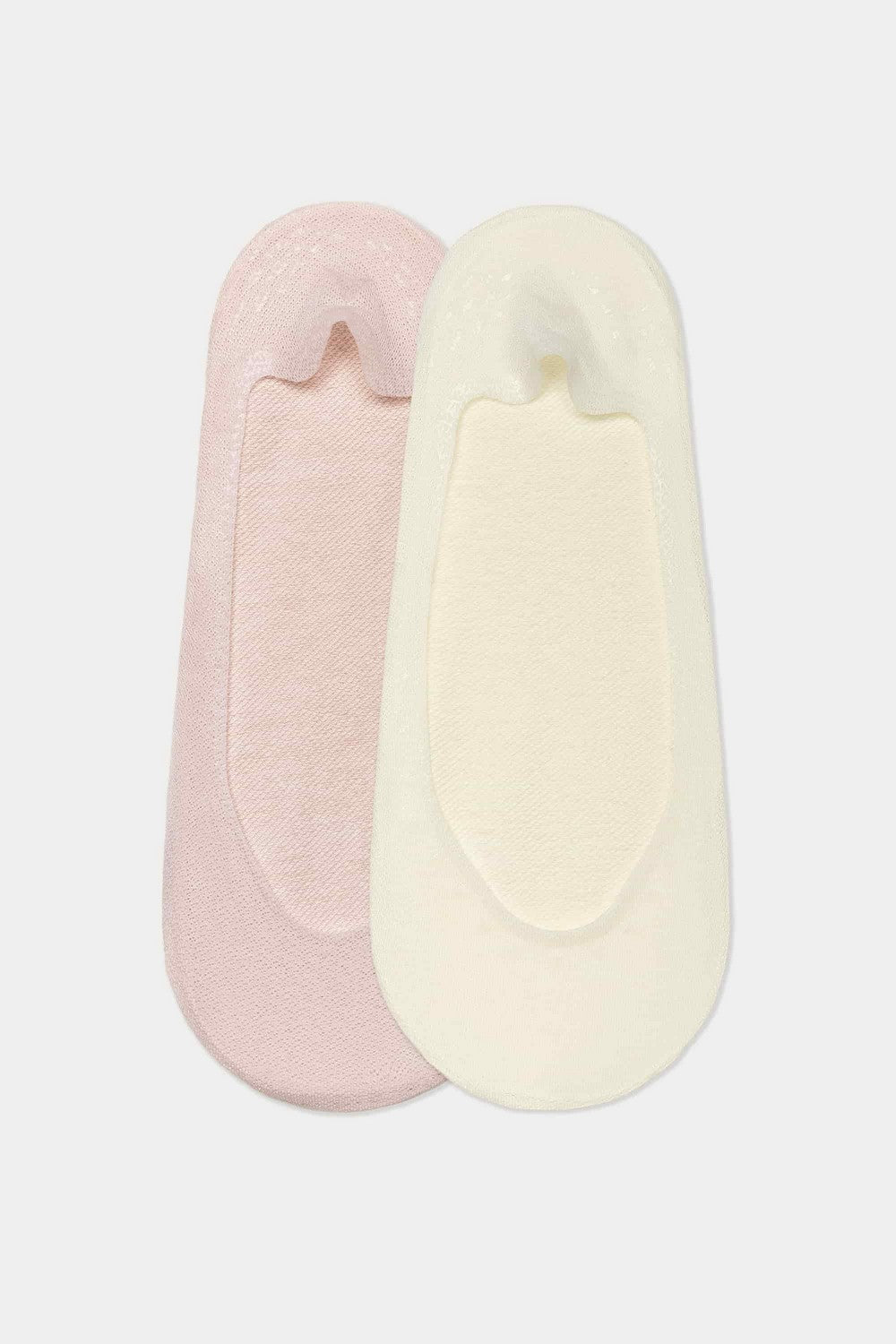 Слідки із силіконовою вставкою 734 Ballerina Frostlace Silicone Band (2 пари) milk/rose