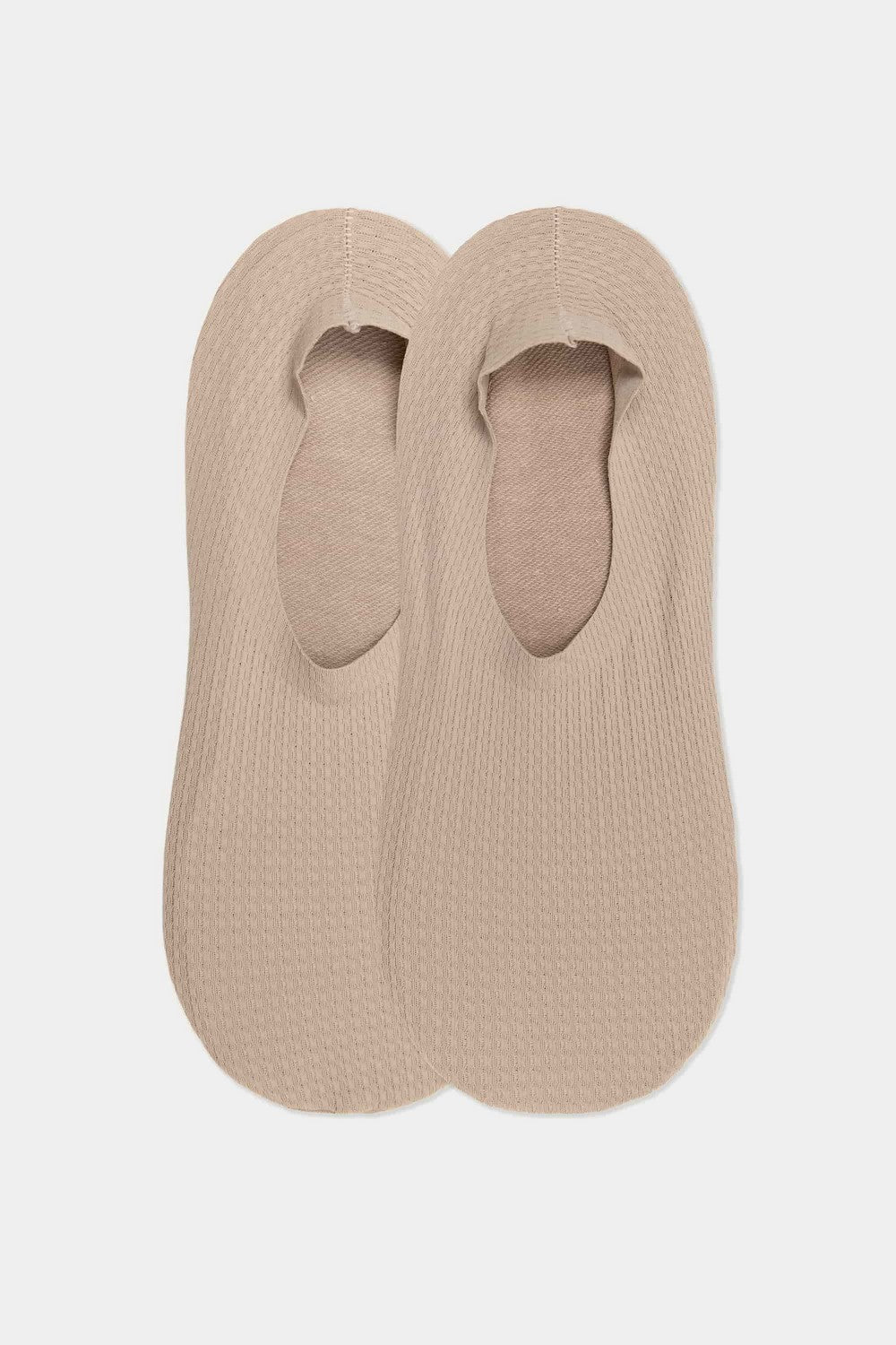 Слідки із силіконовою вставкою 747 Sneaker Invisible Micro Waffle (2 пари) beige
