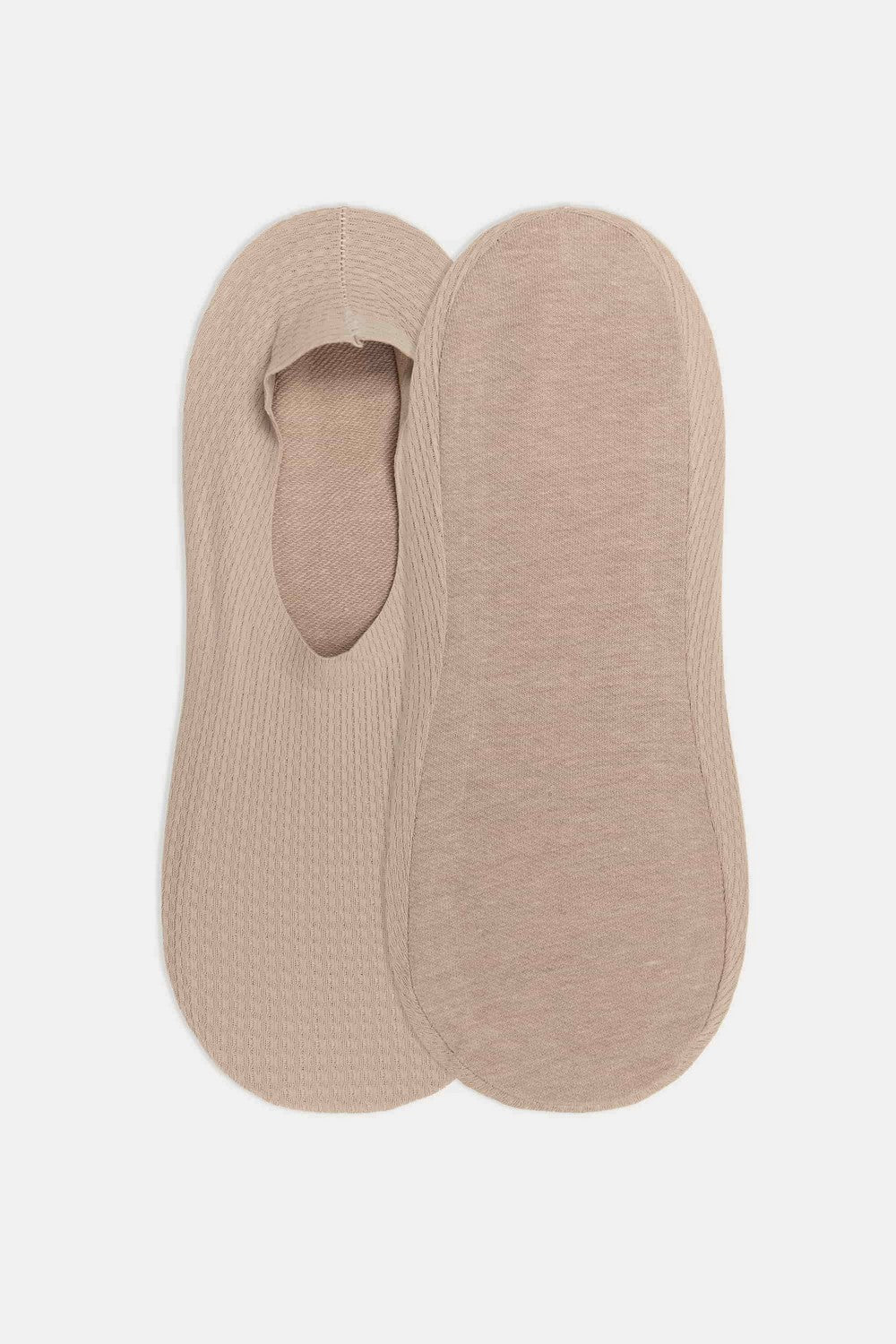 Слідки із силіконовою вставкою 747 Sneaker Invisible Micro Waffle (2 пари) beige