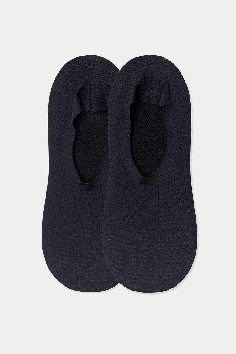 Следки с силиконовой вставкой 747 Sneaker Invisible Micro Waffle (2 пары) black
