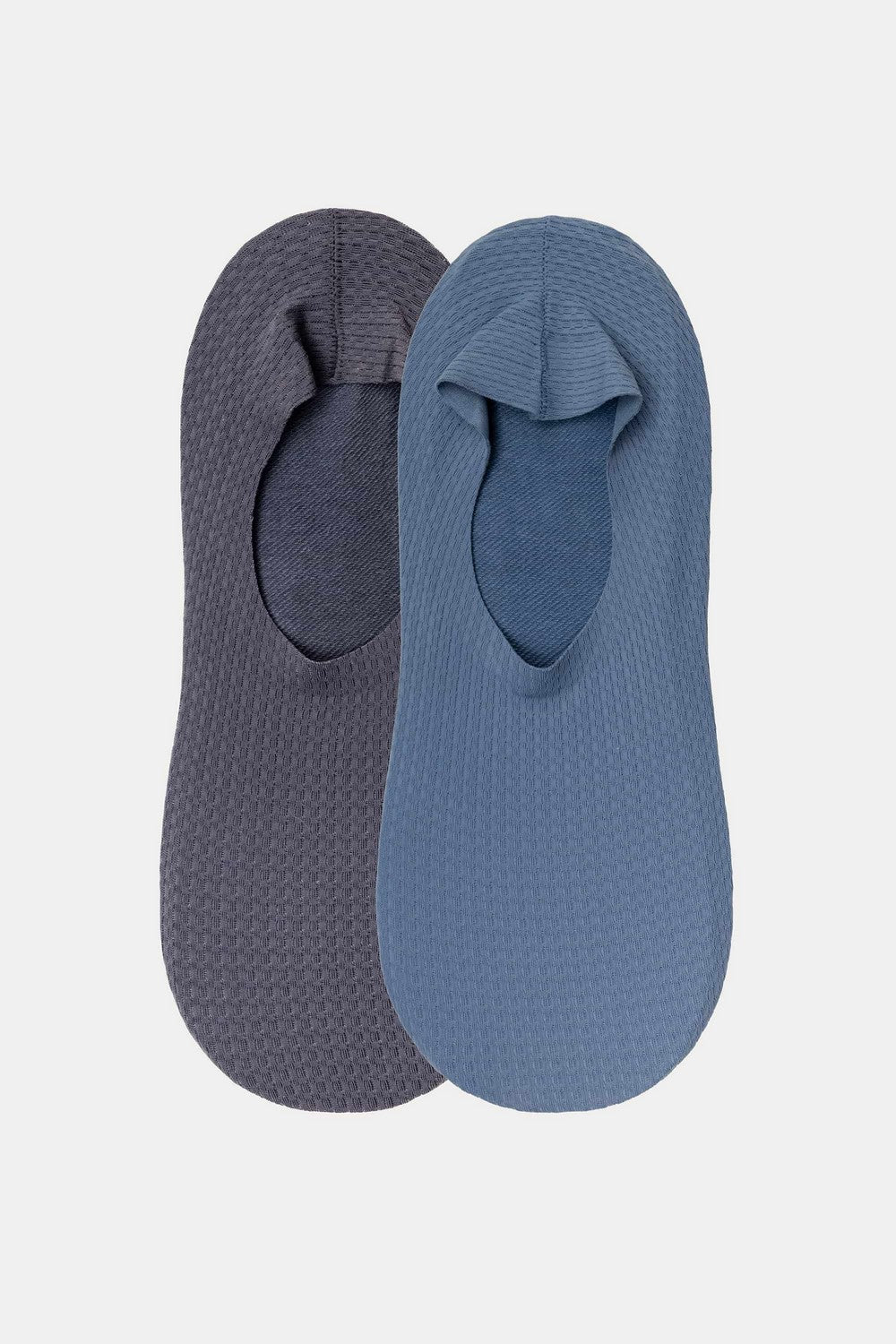 Слідки із силіконовою вставкою 747 Sneaker Invisible Micro Waffle (2 пари) grey/blue